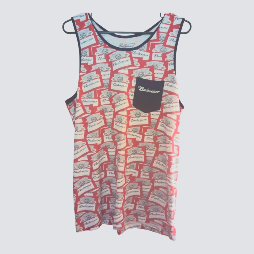 Budweiser bro tank Top. Size‎ LG 42/44.